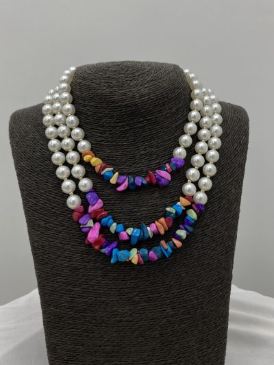 COLLAR PERLAS COLORES