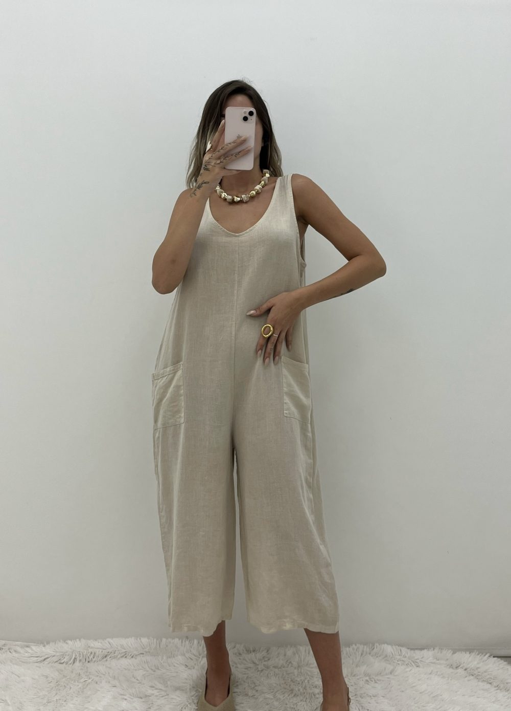 MONO BOLSILLO BEIGE - Imagen 3