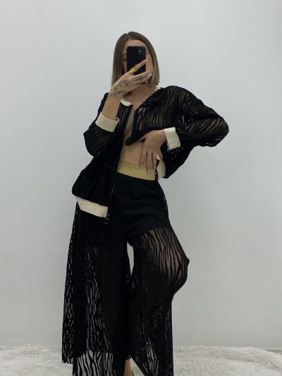 Alternative view of PANTALÓN ENCAJE NEGRO