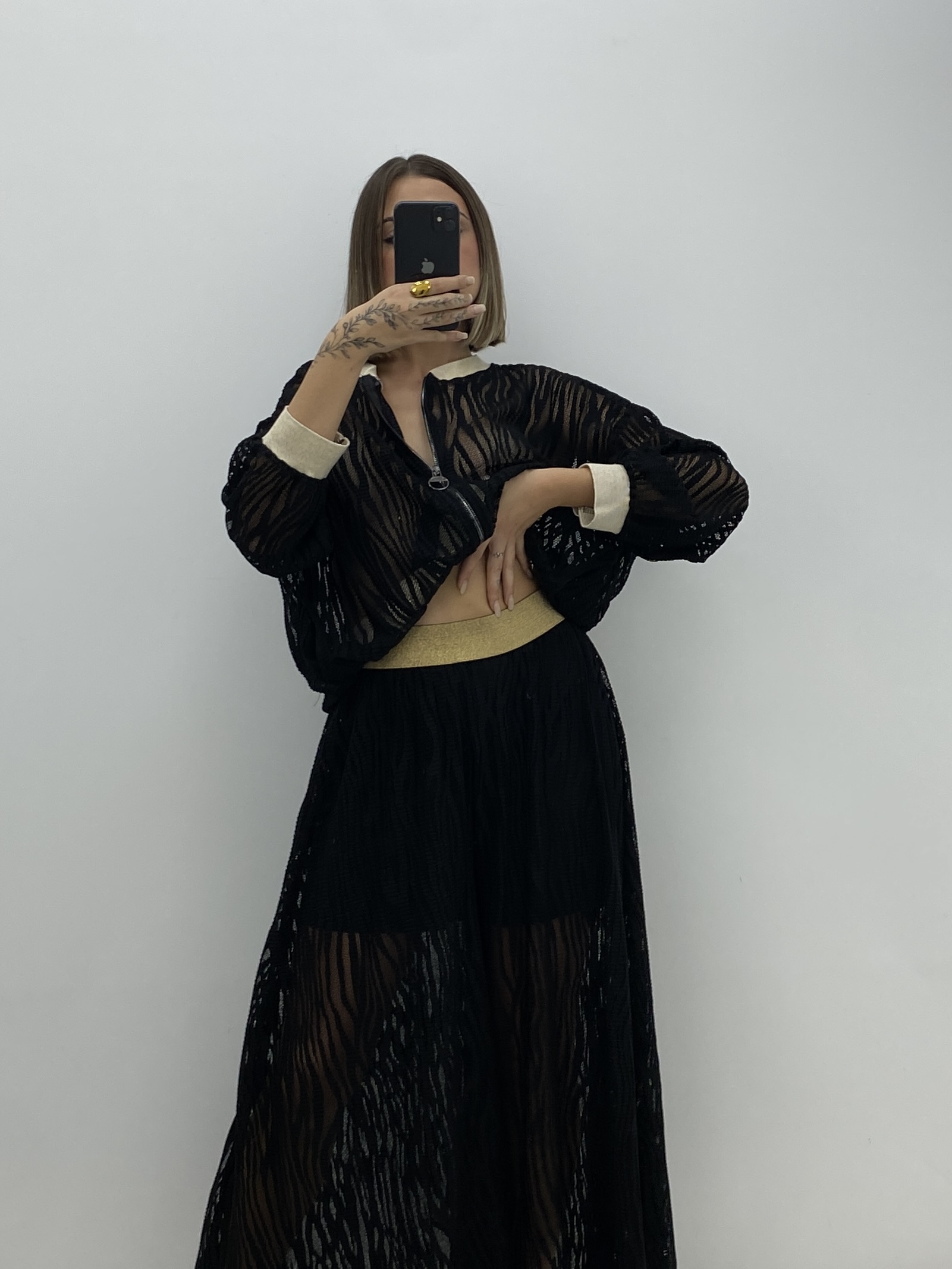 PANTALÓN ENCAJE NEGRO - Imagen 3