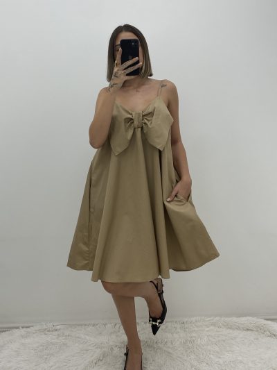 VESTIDO LAZADA BEIGE