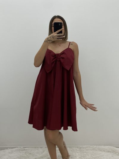 Alternative view of VESTIDO LAZADA GRANATE