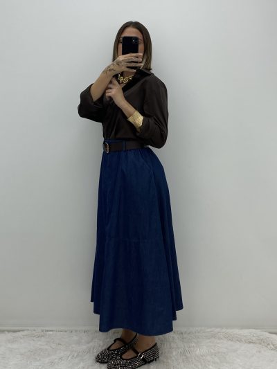 Alternative view of FALDA EFECTO DENIM
