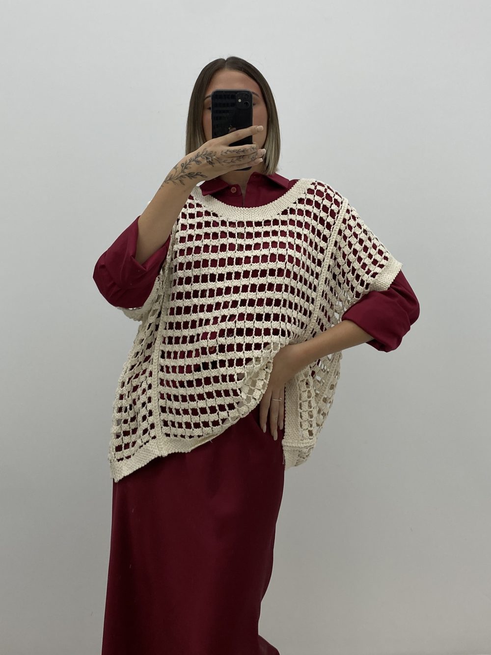 JERSEY CALADO BEIGE - Imagen 3