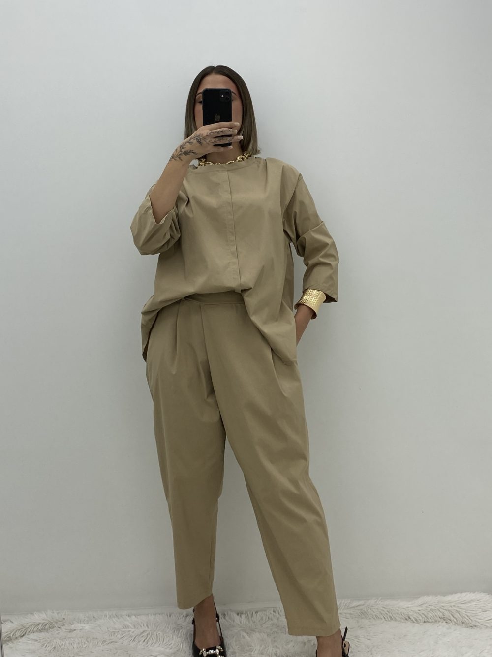 PANTALÓN JOGGER PAREO BEIGE - Imagen 2