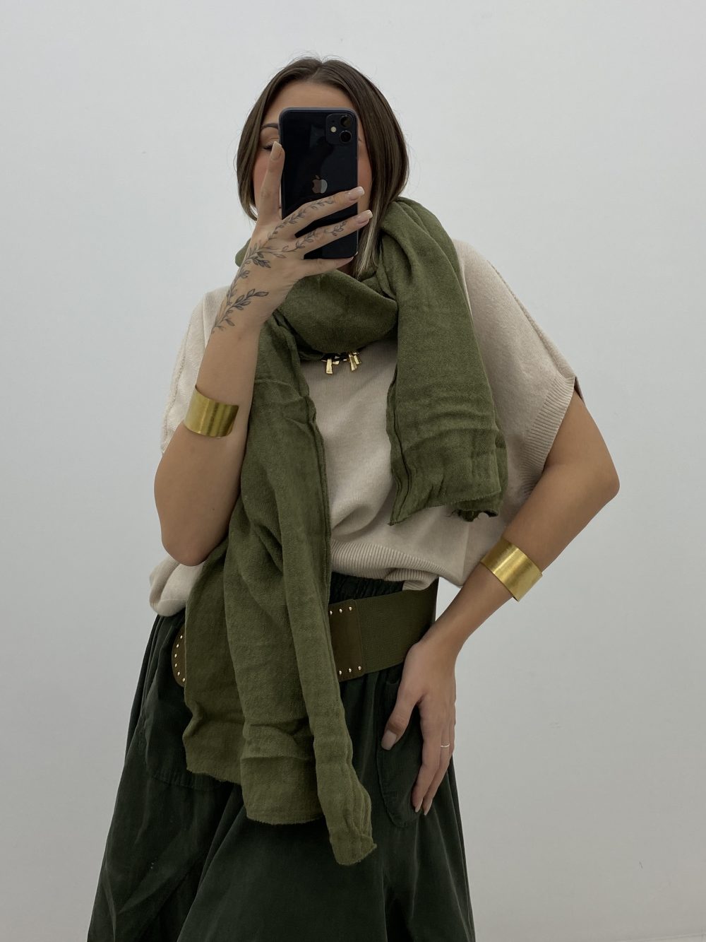 FOULARD KAKI