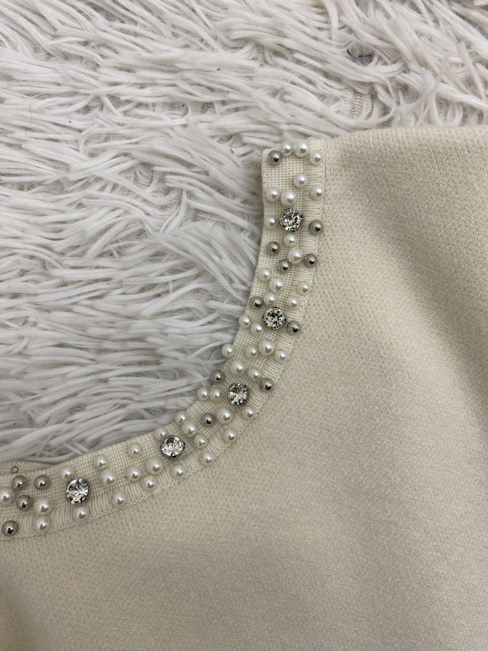 JERSEY PERLAS BEIGE - Imagen 3