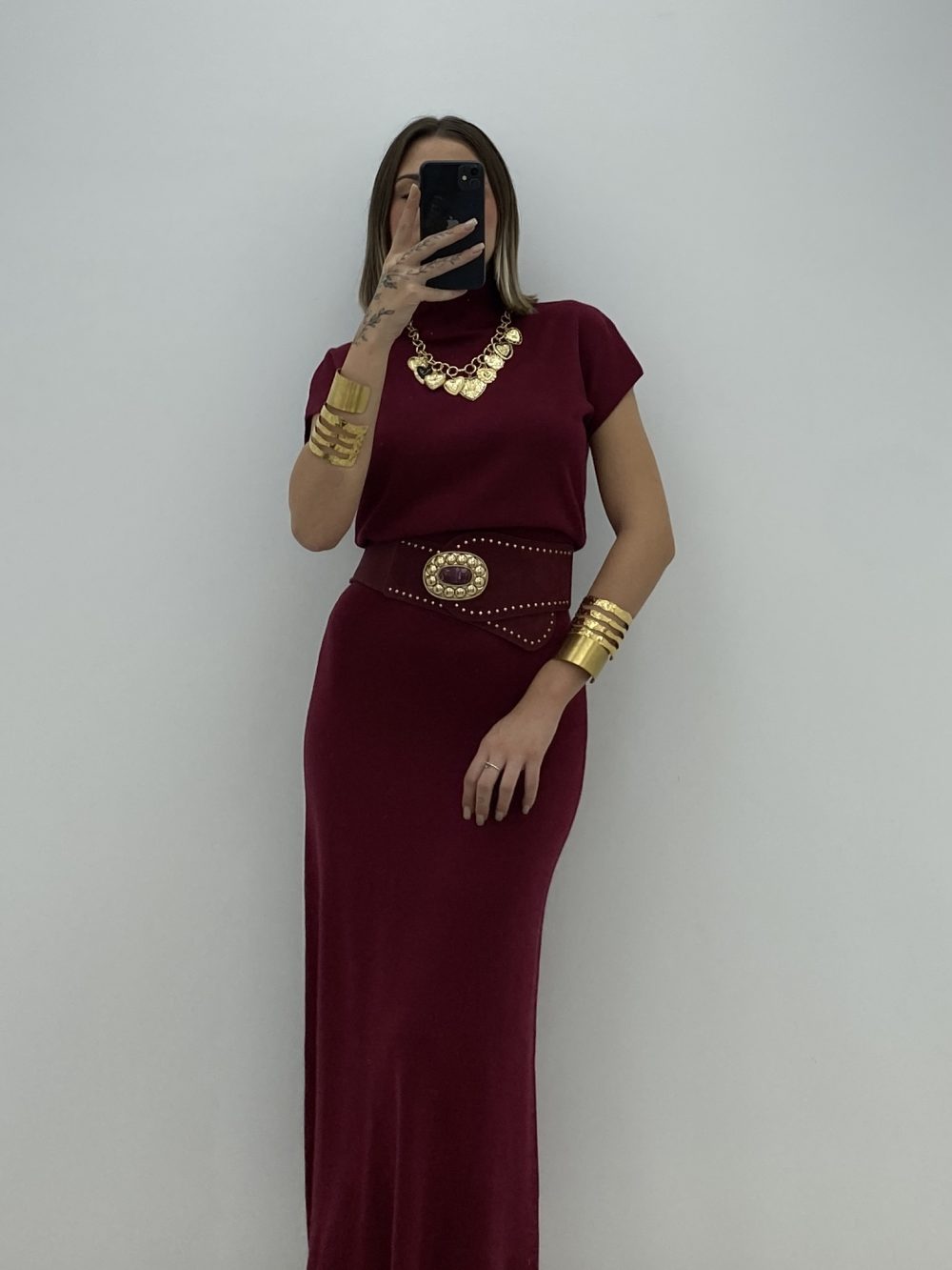 CONJUNTO FALDA GRANATE - Imagen 2