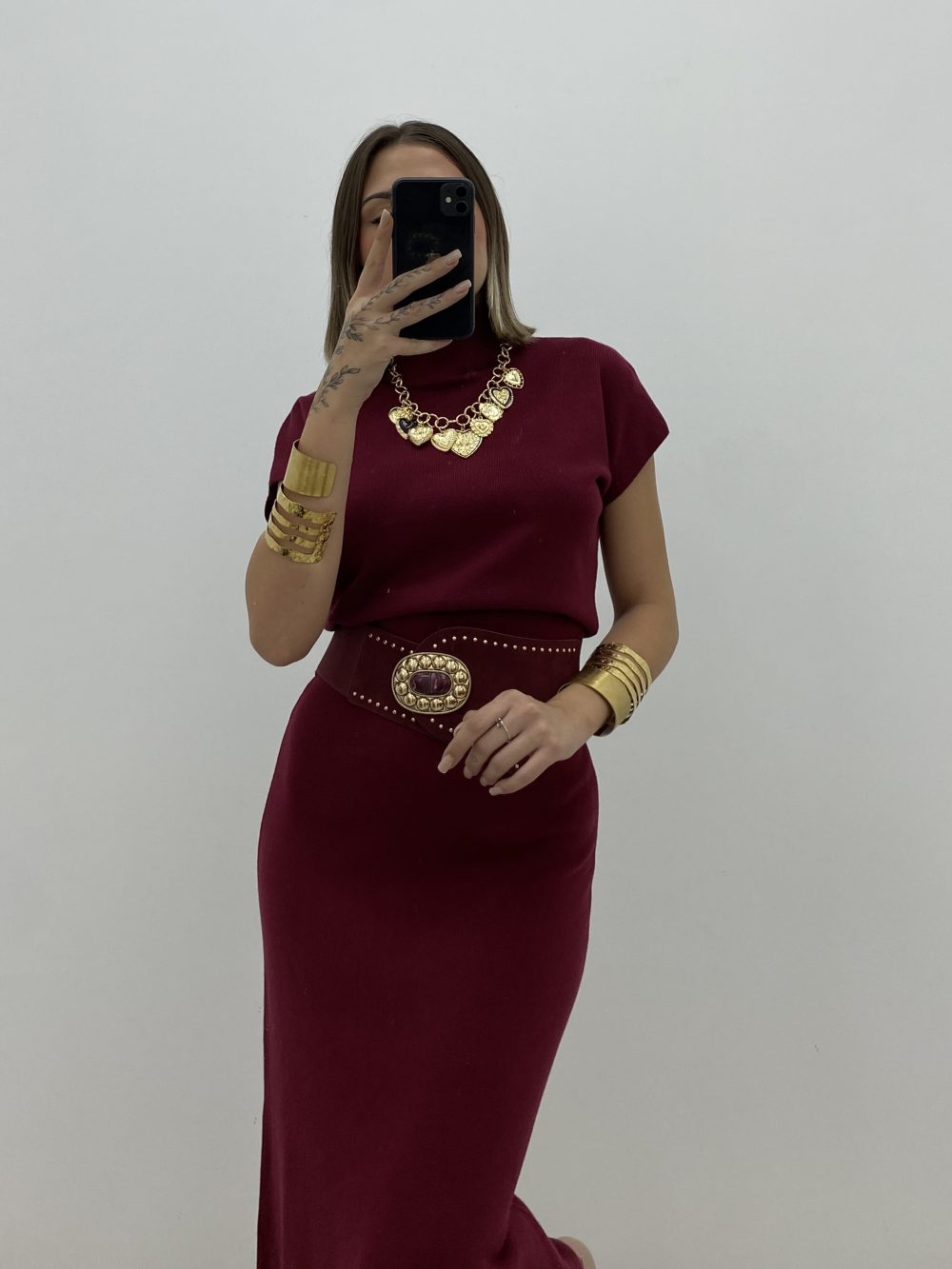 CONJUNTO FALDA GRANATE - Imagen 3