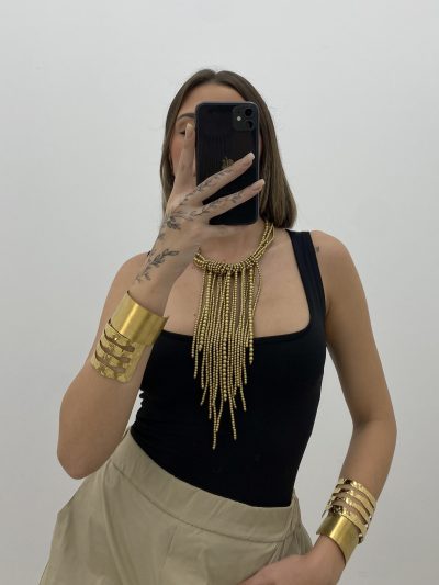 Alternative view of CAMISETA ESCOTE U NEGRA