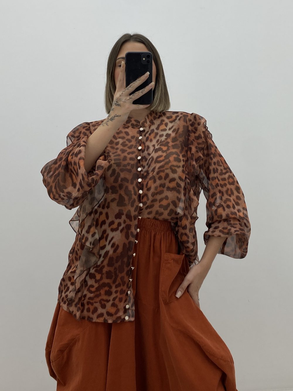 BLUSA PRINT TEJA - Imagen 3