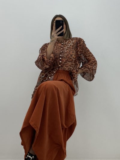 Alternative view of FALDA ABULLONADA TEJA
