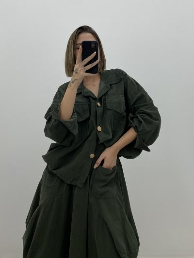 BOMBER MICROPANA KAKI