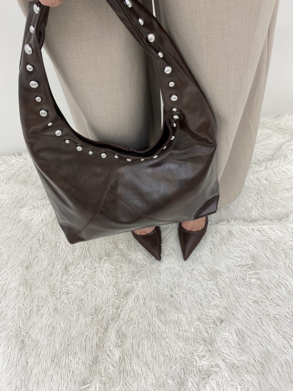 BOLSO REMACHE MARRÓN - Imagen 2