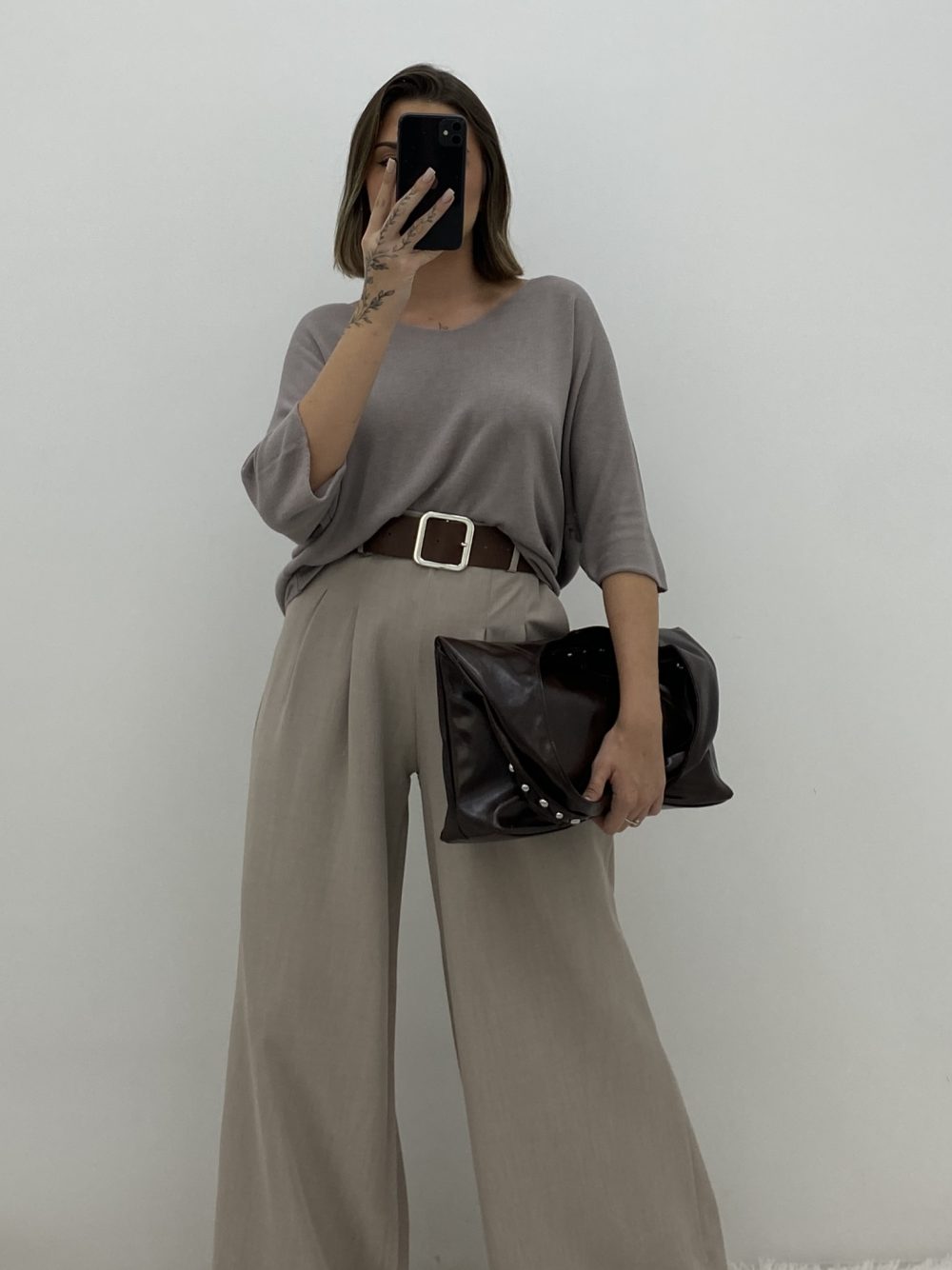 BOLSO REMACHE MARRÓN - Imagen 4