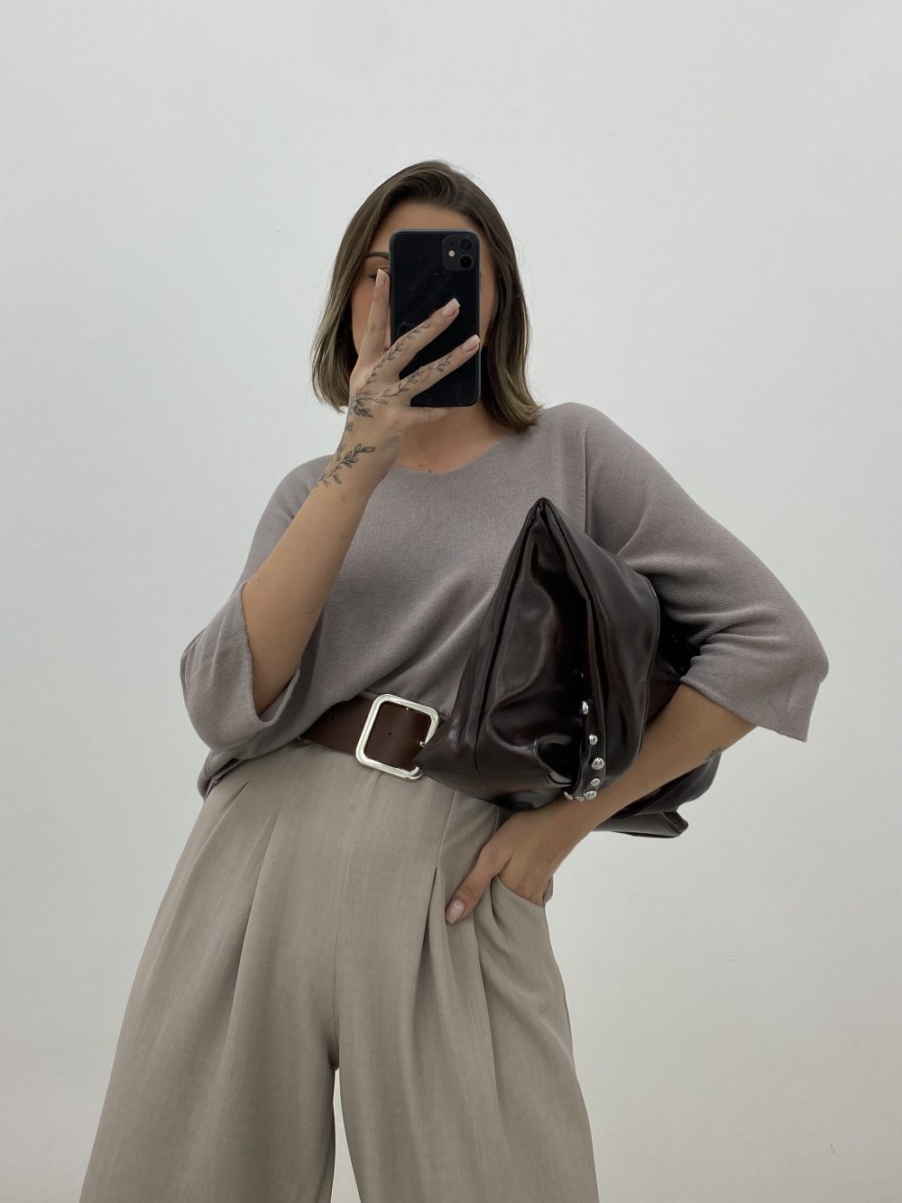 JERSEY PUNTO FINO TAUPE