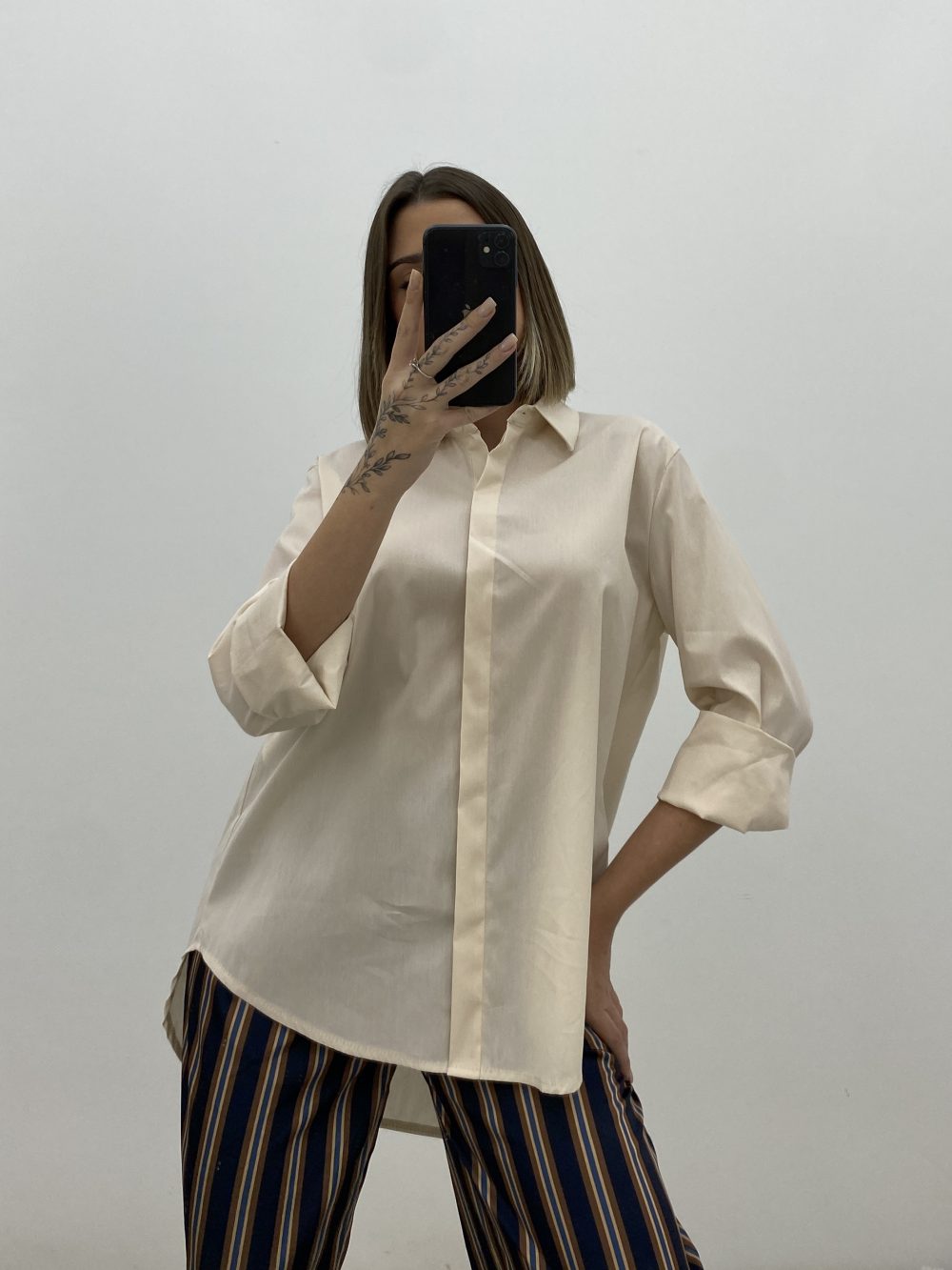 CAMISA GALA BEIGE - Imagen 2