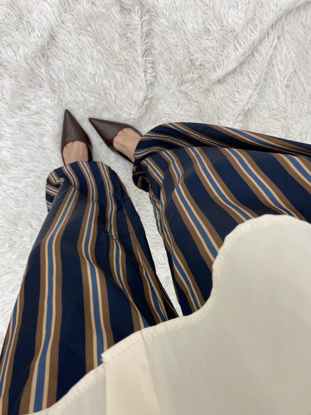 PANTALÓN BOMBACHO RAYAS AZÚL - Imagen 3