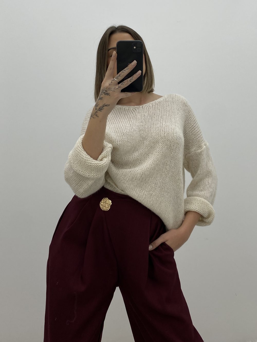 JERSEY PICO LANITA BEIGE - Imagen 3