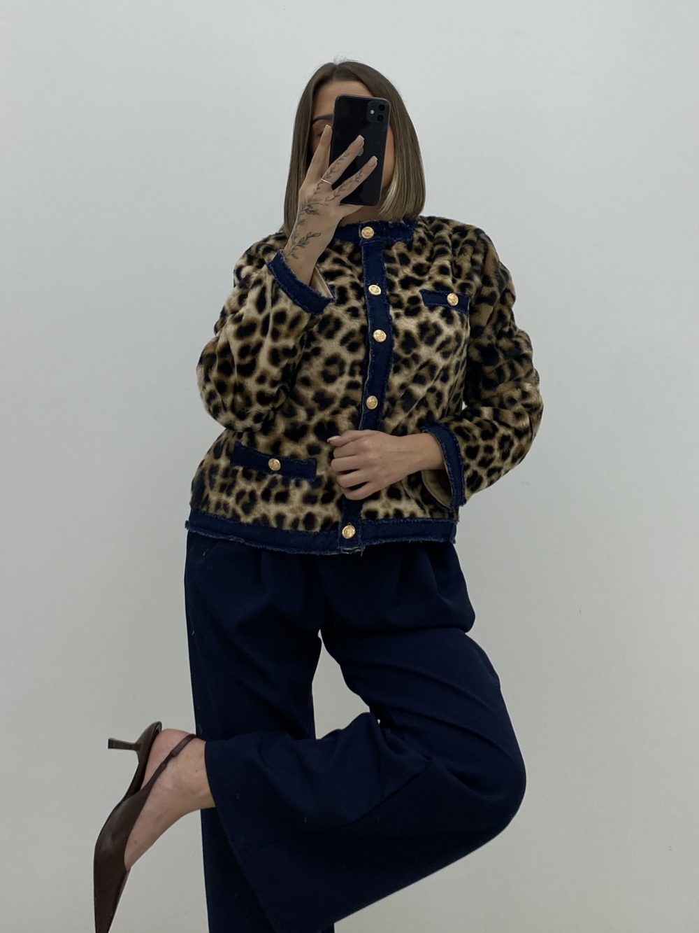CHAQUETA PELO PRINT - Imagen 3
