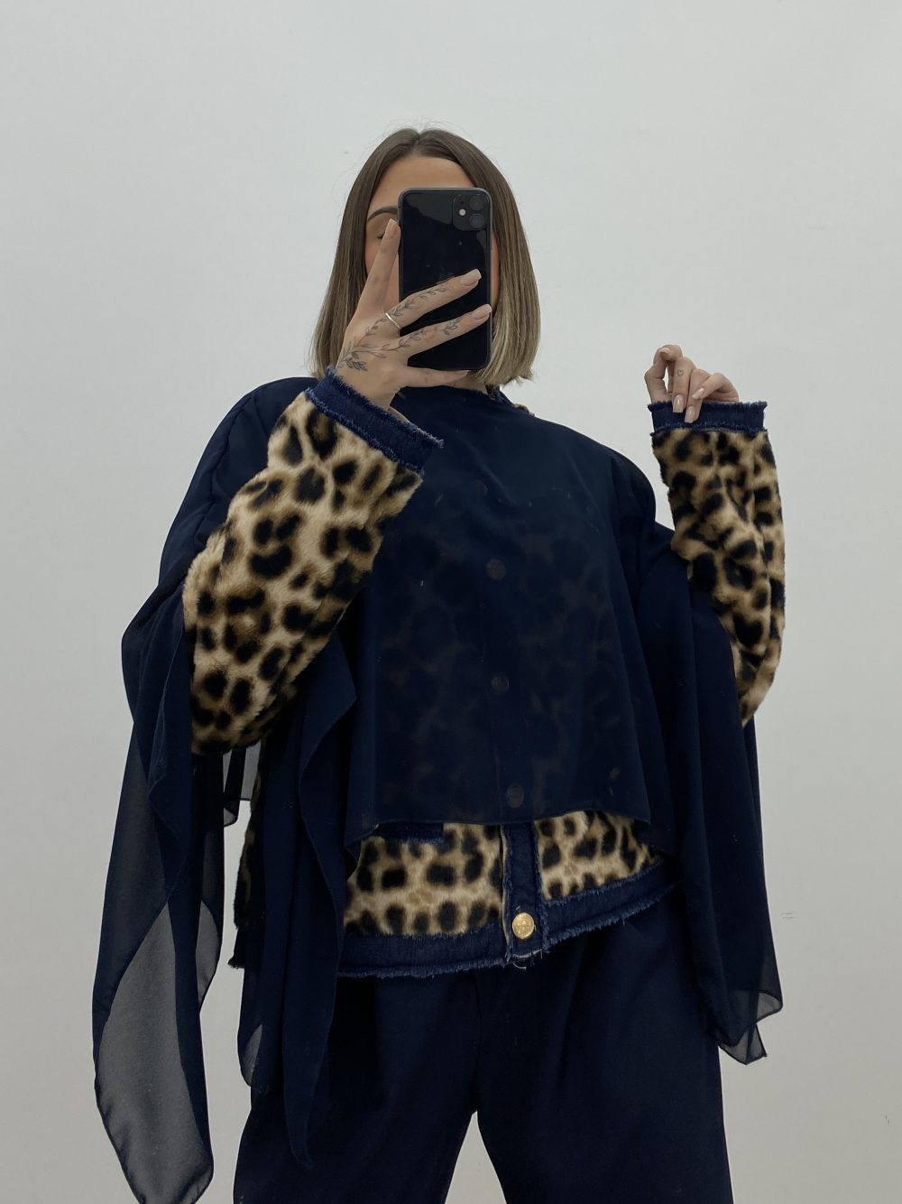 PONCHO DE GASA MARINO - Imagen 2