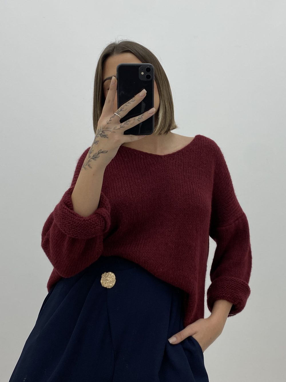 JERSEY PICO LANITA GRANATE - Imagen 2