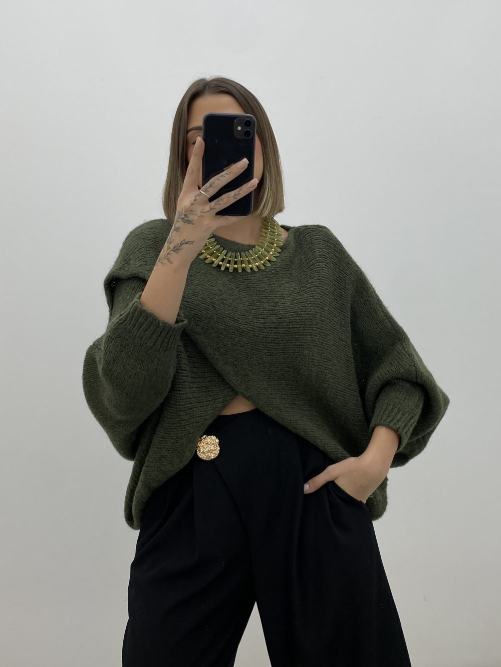 JERSEY CRUZADO KAKI
