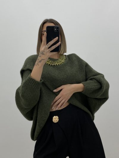 Alternative view of PANTALÓN BROCHE NEGRO