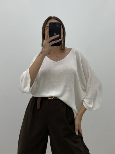 JERSEY PUNTO FINO BLANCO ROTO