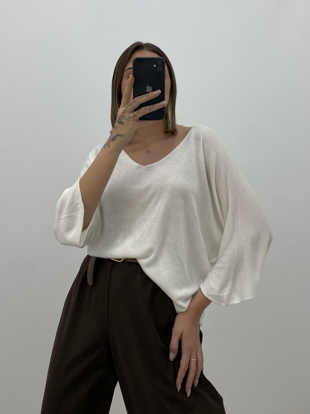 JERSEY PUNTO FINO BLANCO ROTO - Imagen 3