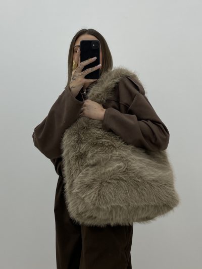 Alternative view of BOLSO PELO TAUPE