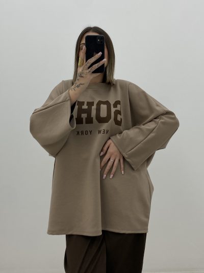SUDADERA SOHO CAMEL