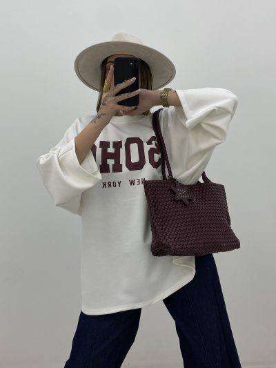 SUDADERA SOHO BLANCO ROTO