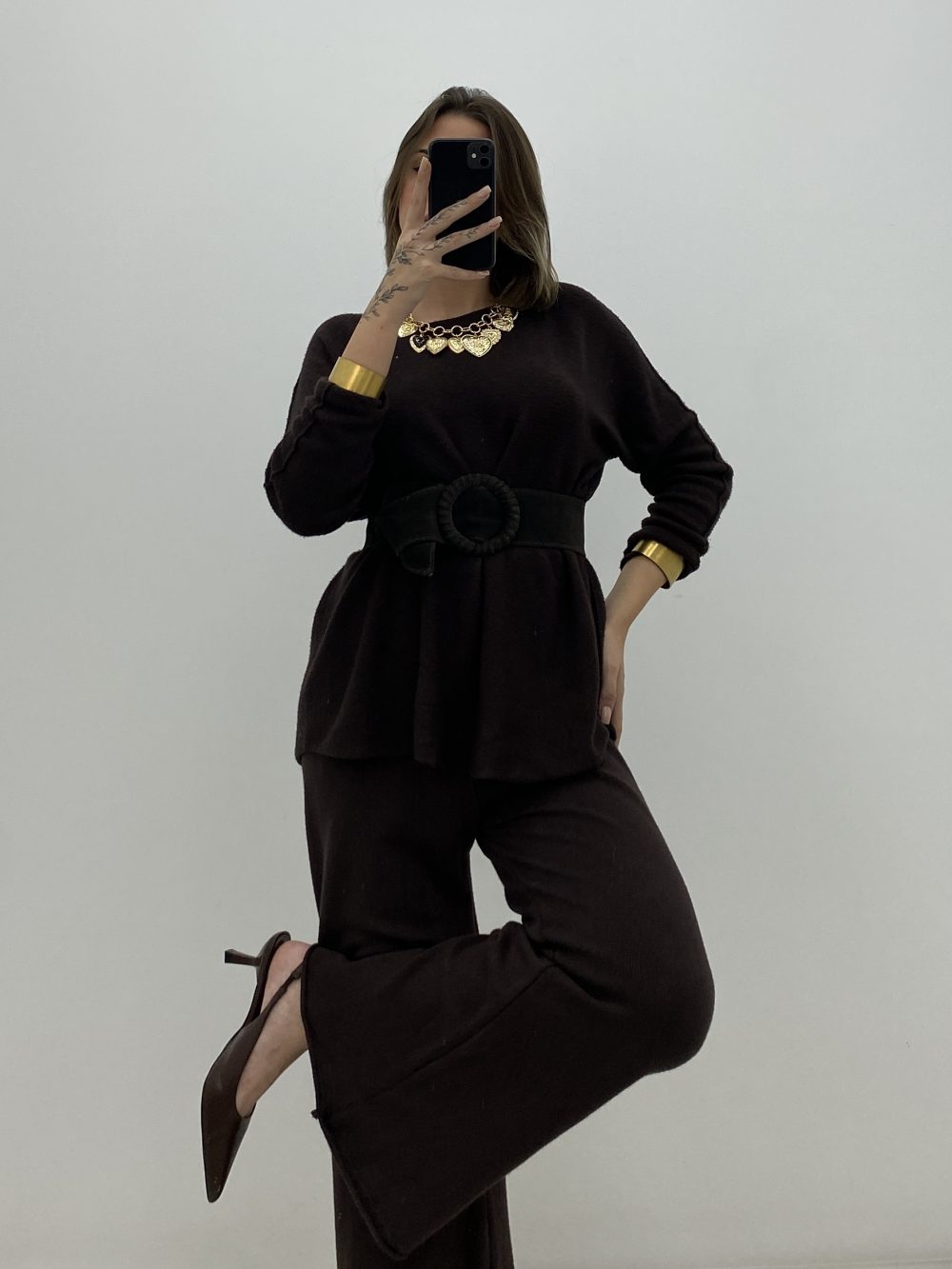 CONJUNTO DORIS MARRÓN - Imagen 2