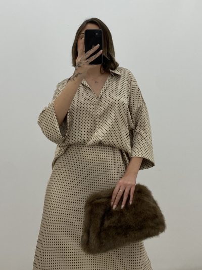 BLUSA TOPITOS MARRÓN