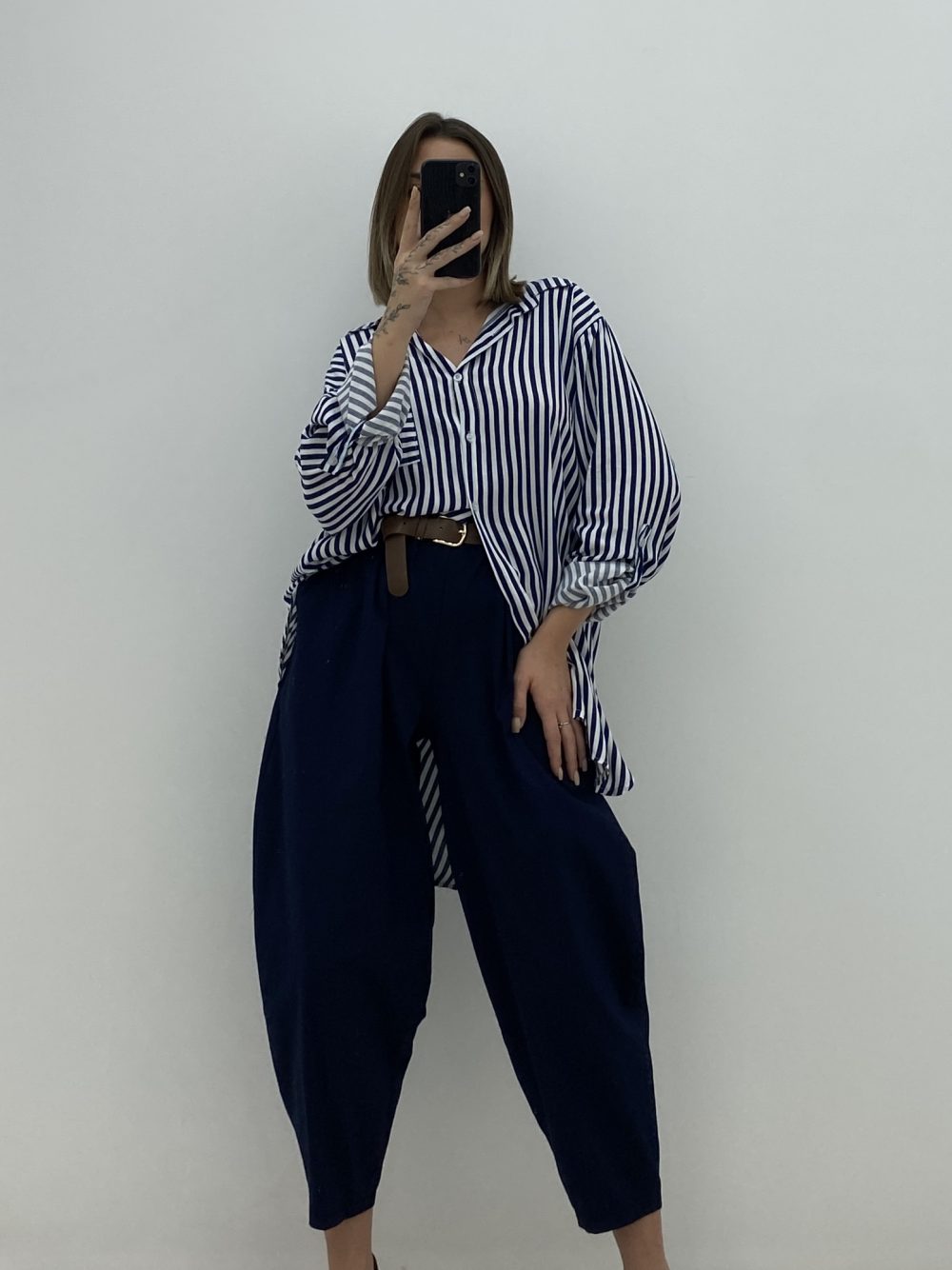 PANTALÓN GLOBO MARINO