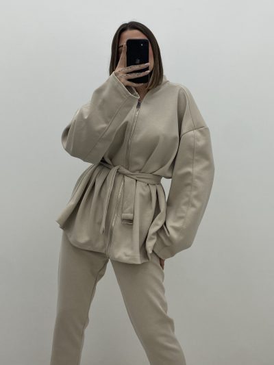 PANTALÓN PUNTO PITILLO BEIGE