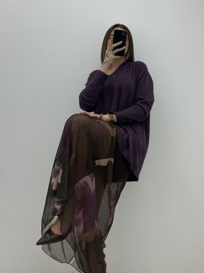 FALDA GASA ESTAMPADA