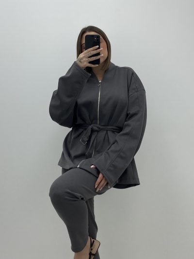 Alternative view of PANTALÓN PITILLO PUNTO GRIS