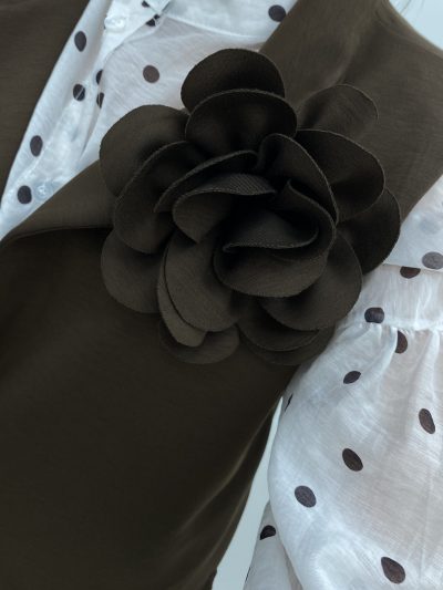 Alternative view of CHALECO PUNTO ROMA MARRÓN