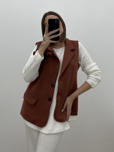 Alternative view of CHALECO PUNTO ROMA TEJA