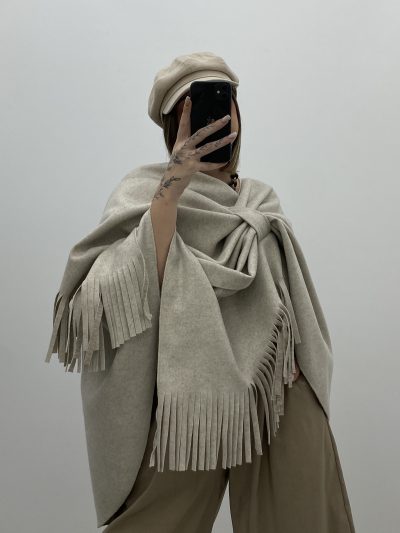 CAPA CORTA CRUZADA BEIGE