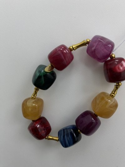 PULSERA DADOS COLORES