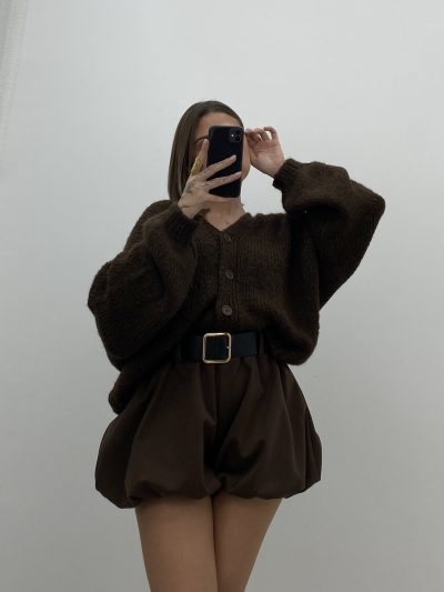 Alternative view of SHORT BLOOMER MARRÓN