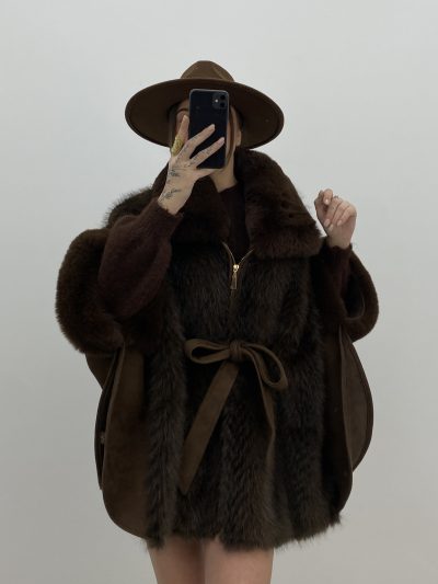 CHAQUETÓN EFECTO ANTE