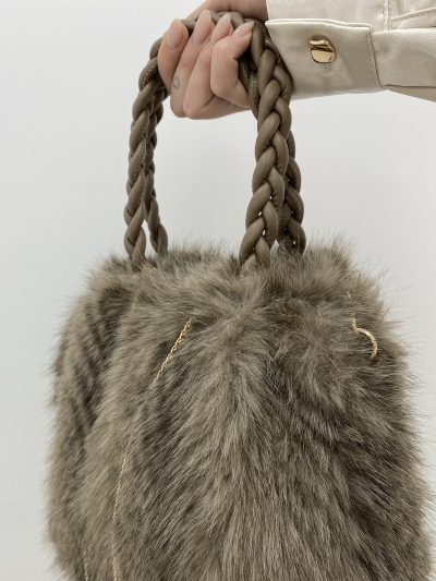 BOLSO PELO ASA TAUPE