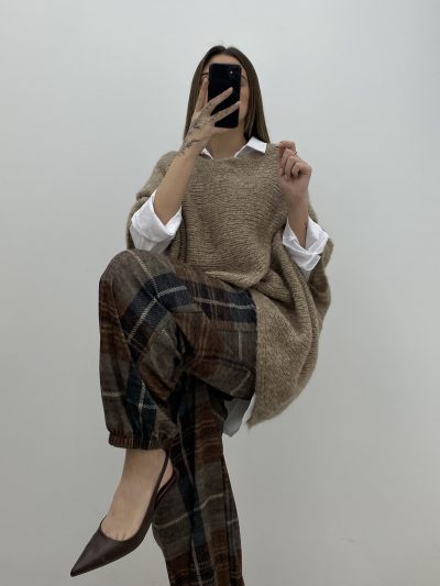 PANTALÓN CUADROS MARRÓN