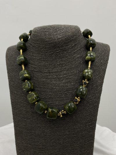 COLLAR DADOS VERDE