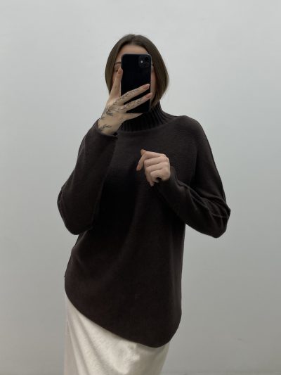 JERSEY DORIS CUELLO PERKINS MARRÓN