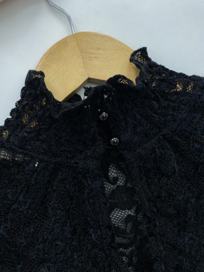 Alternative view of CAMISETA ENCAJE NEGRO